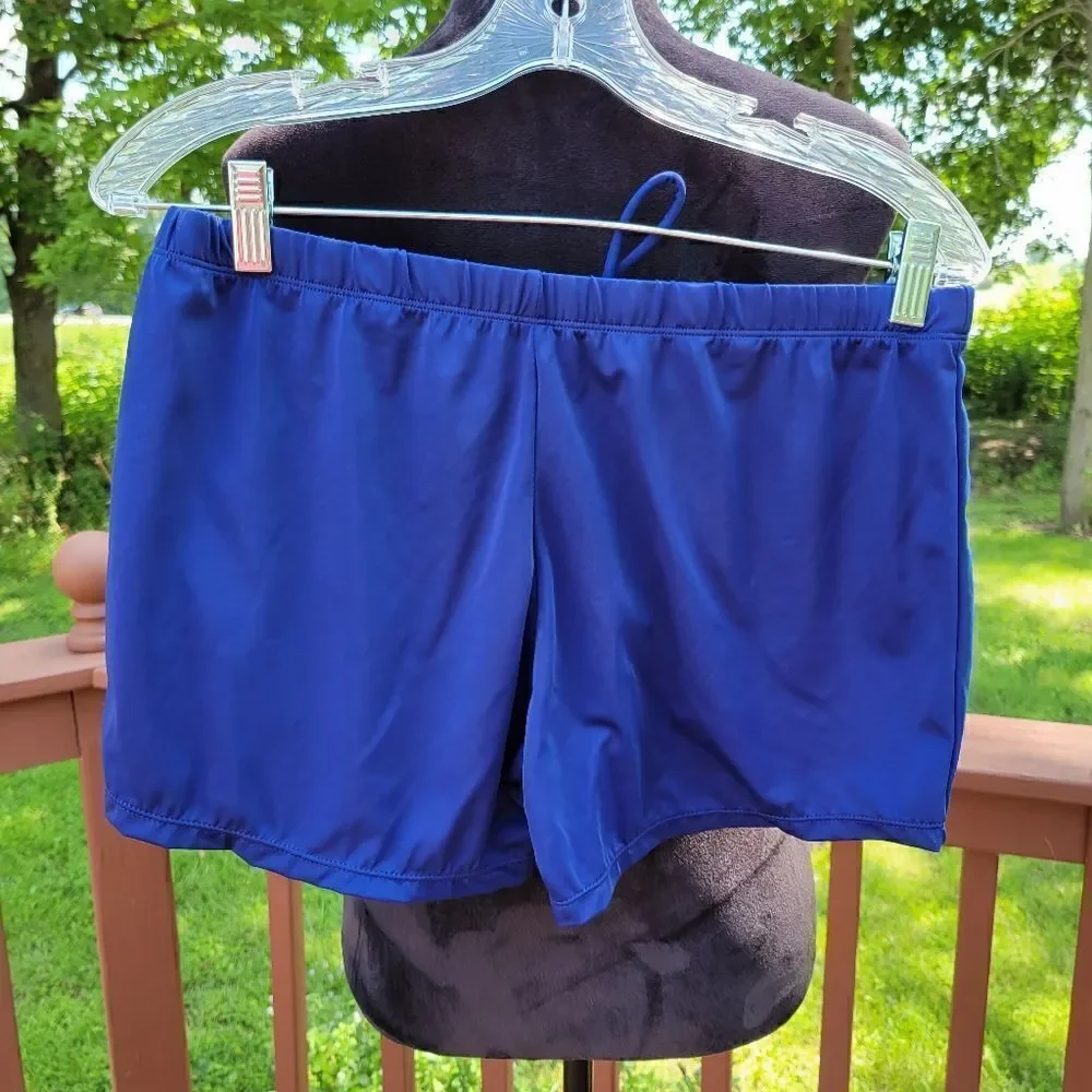 Ladies Navy Swim Shorts sz 5XL